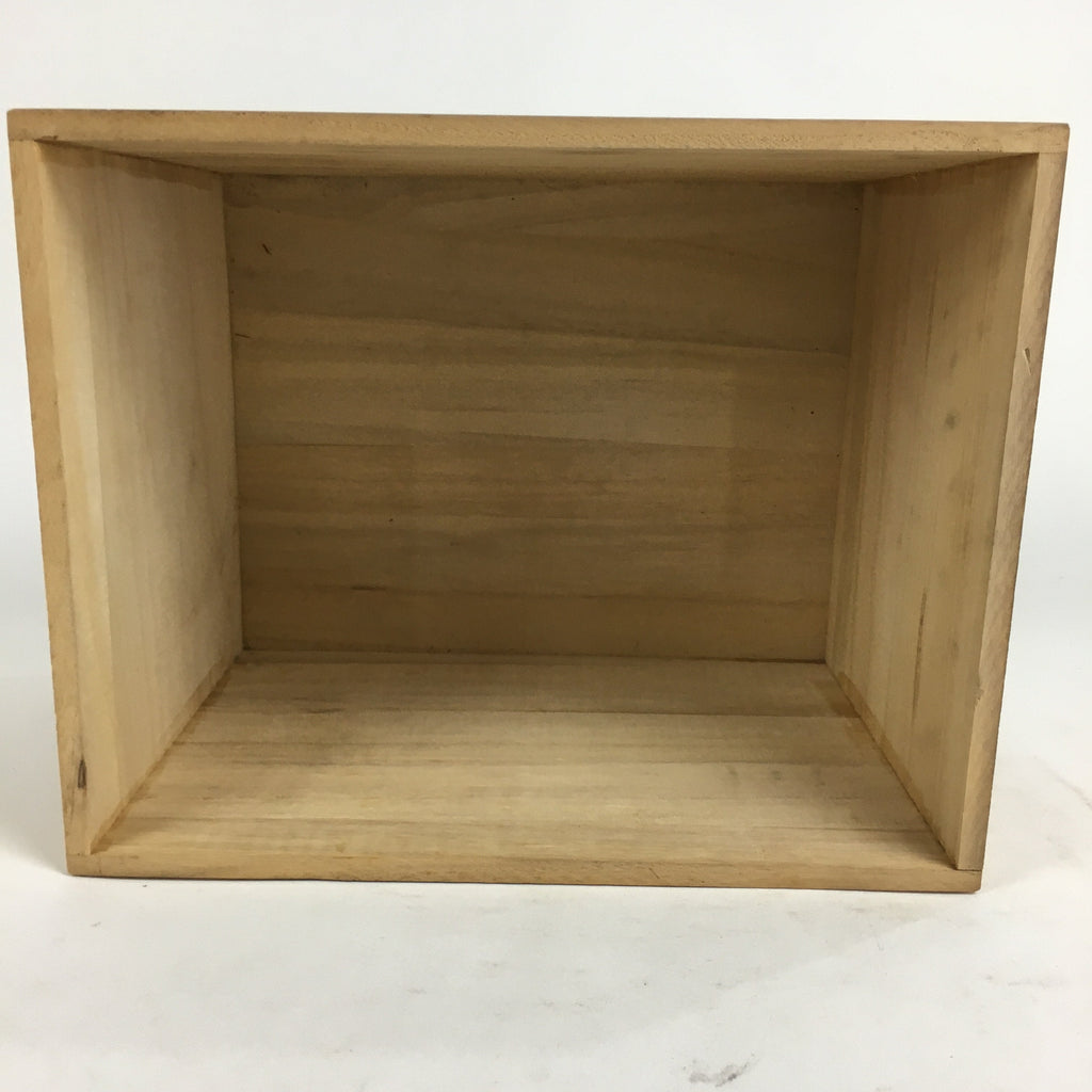 Japanese Wooden Storage Box Pottery Vtg Hako Inside 23x29.3x21.4 cm WB820