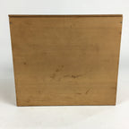 Japanese Wooden Storage Box Pottery Vtg Hako Inside 25.2 x25.2 x22.7cm WB813