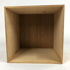 Japanese Wooden Storage Box Pottery Vtg Hako Inside 25.2 x25.2 x22.7cm WB813