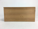 Japanese Wooden Storage Box Pottery Vtg Hako Inside 26.5x11.9x11.6 cm WB826