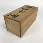 Japanese Wooden Storage Box Pottery Vtg Hako Inside 26.5x11.9x11.6 cm WB826