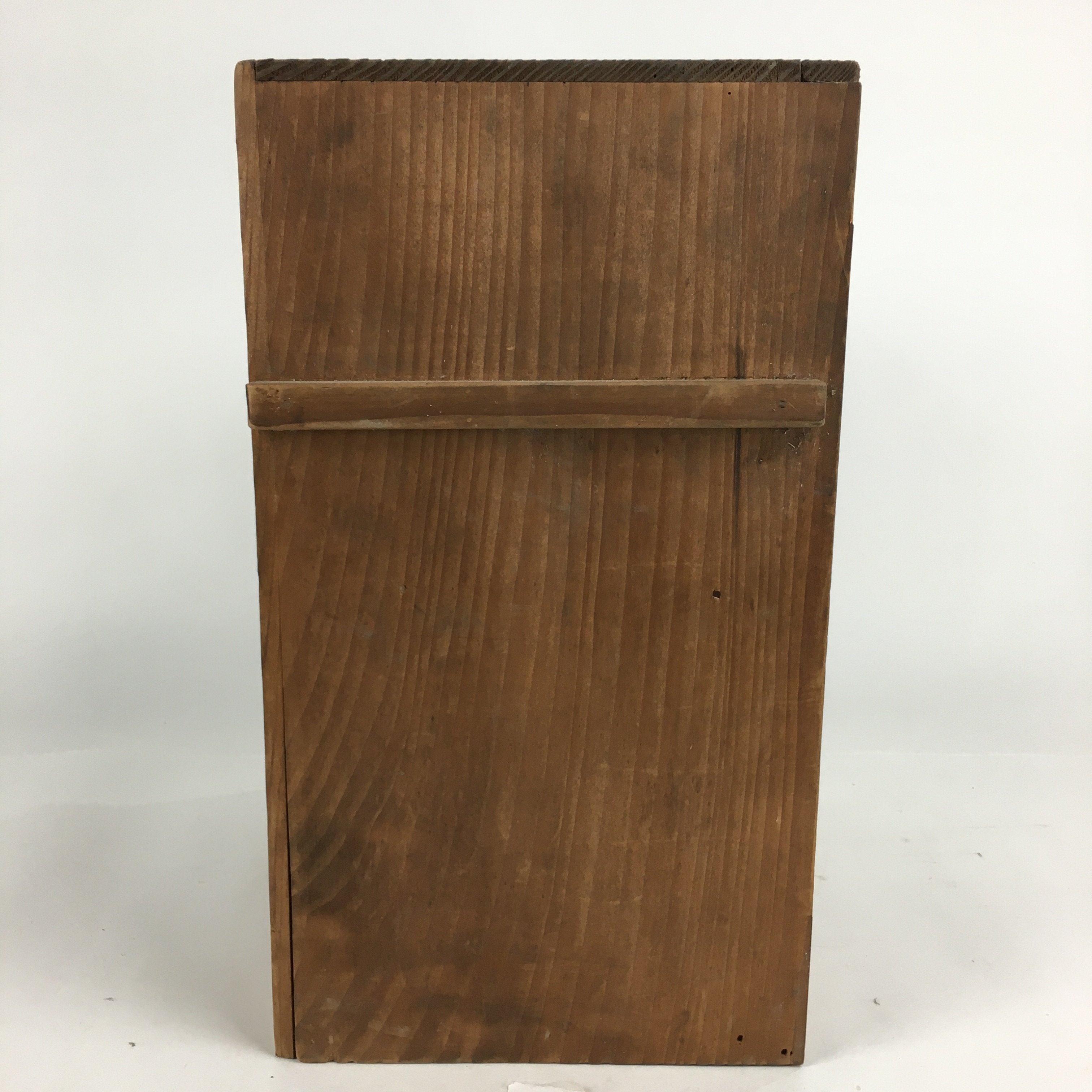 Japanese Wooden Storage Box Pottery Vtg Hako Inside 27x18x34.5cm WB840