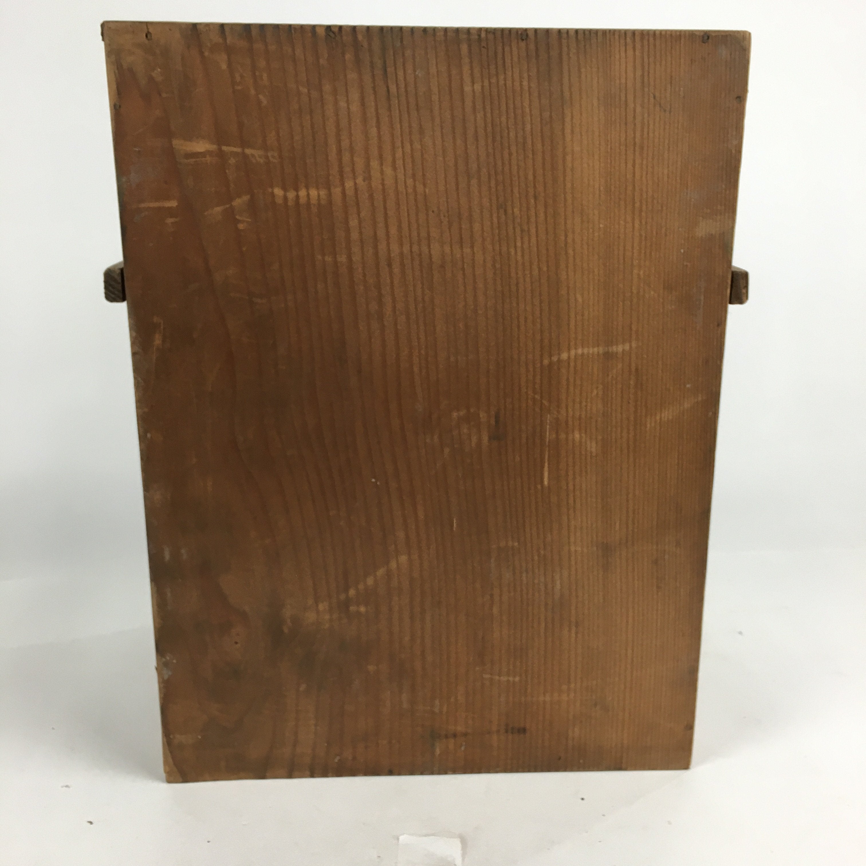 Japanese Wooden Storage Box Pottery Vtg Hako Inside 27x18x34.5cm WB840