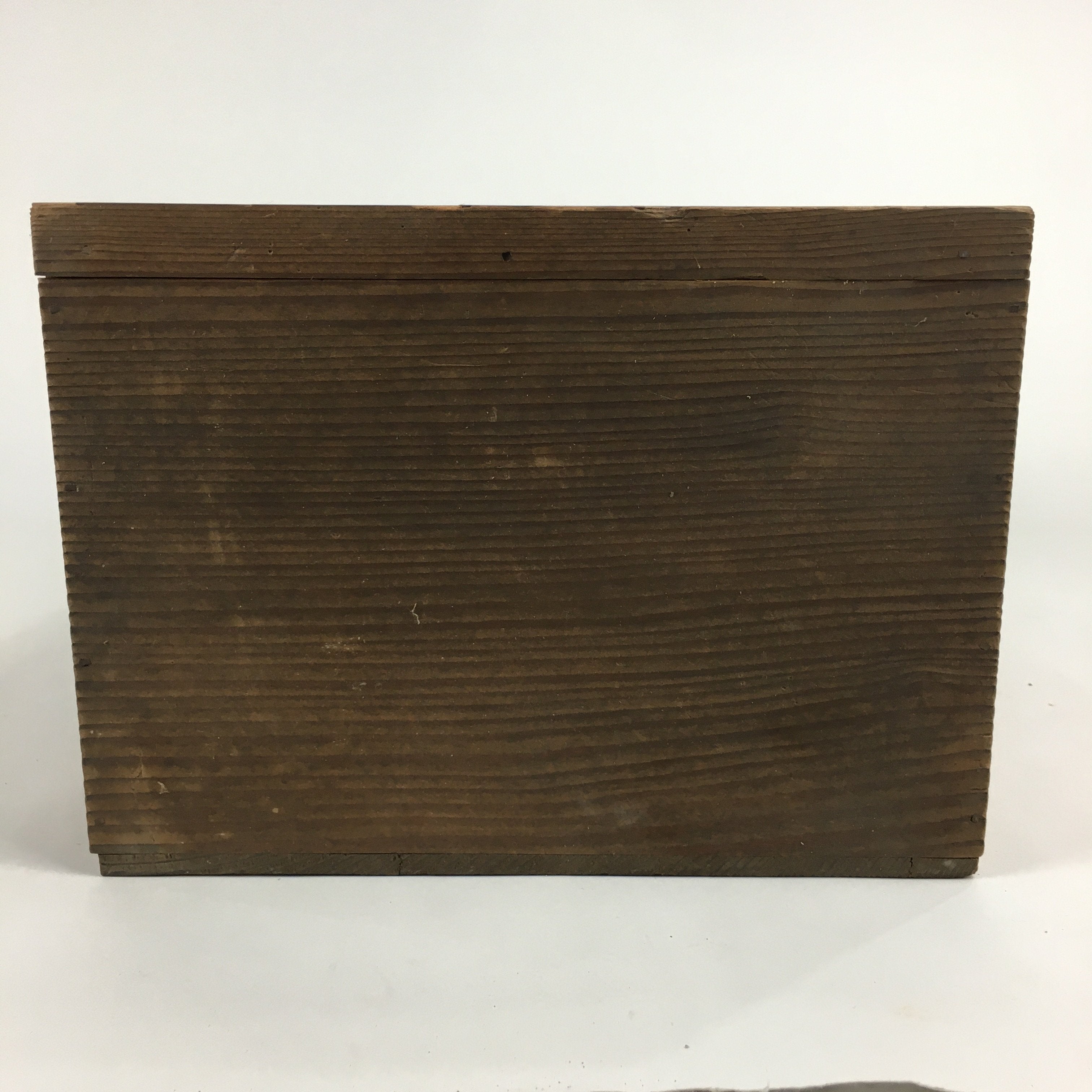 Japanese Wooden Storage Box Pottery Vtg Hako Inside 27x18x34.5cm WB840
