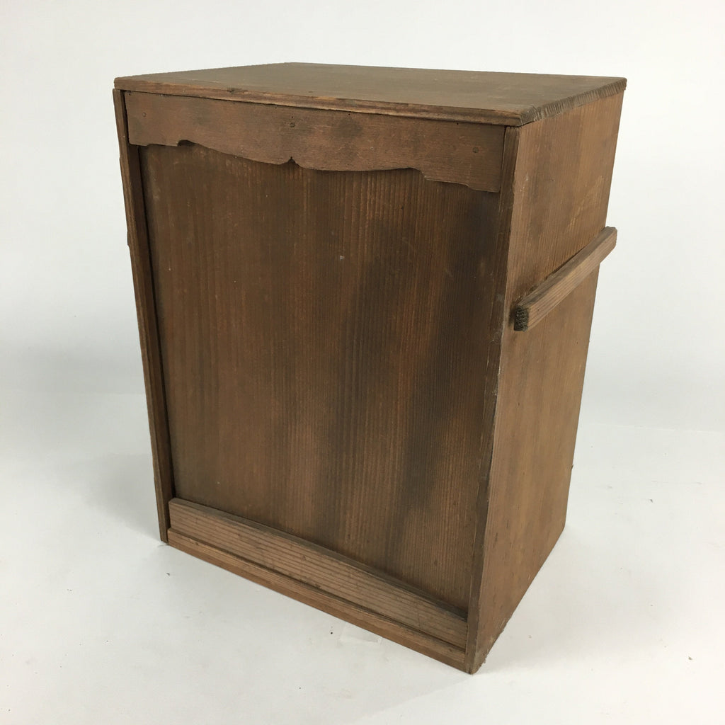 Japanese Wooden Storage Box Pottery Vtg Hako Inside 27x18x34.5cm WB840