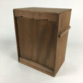 Japanese Wooden Storage Box Pottery Vtg Hako Inside 27x18x34.5cm WB840