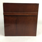 Japanese Wooden Storage Box Pottery Vtg Hako Inside 28.3x22.7x22.8cm WB838
