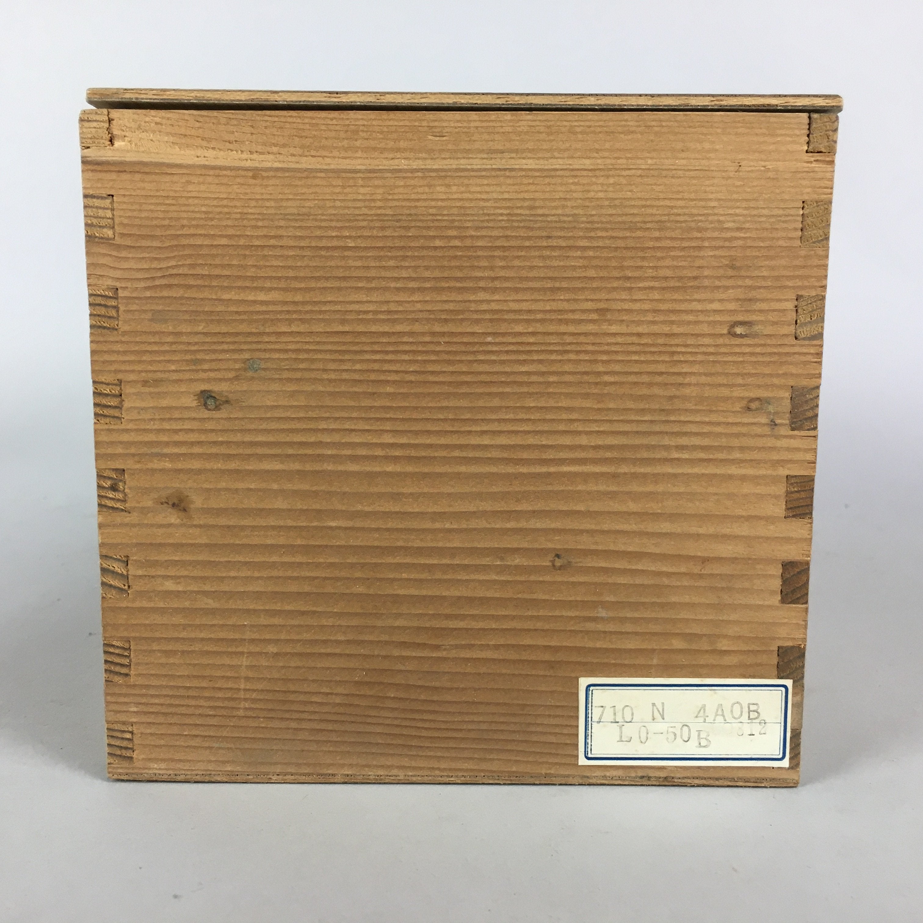 Japanese Wooden Storage Box Pottery Vtg Hako Inside 29.9x13.3x13.3cm WB779