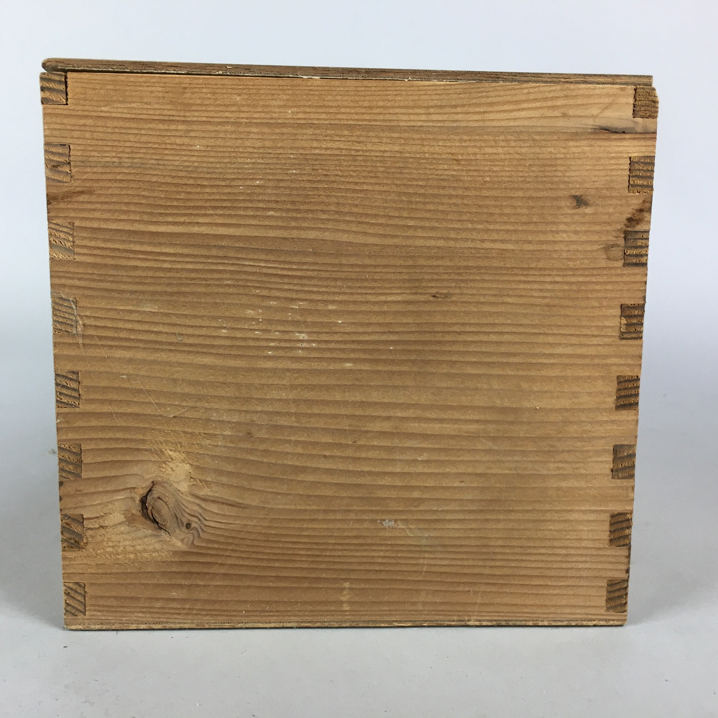 Japanese Wooden Storage Box Pottery Vtg Hako Inside 29.9x13.3x13.3cm WB779