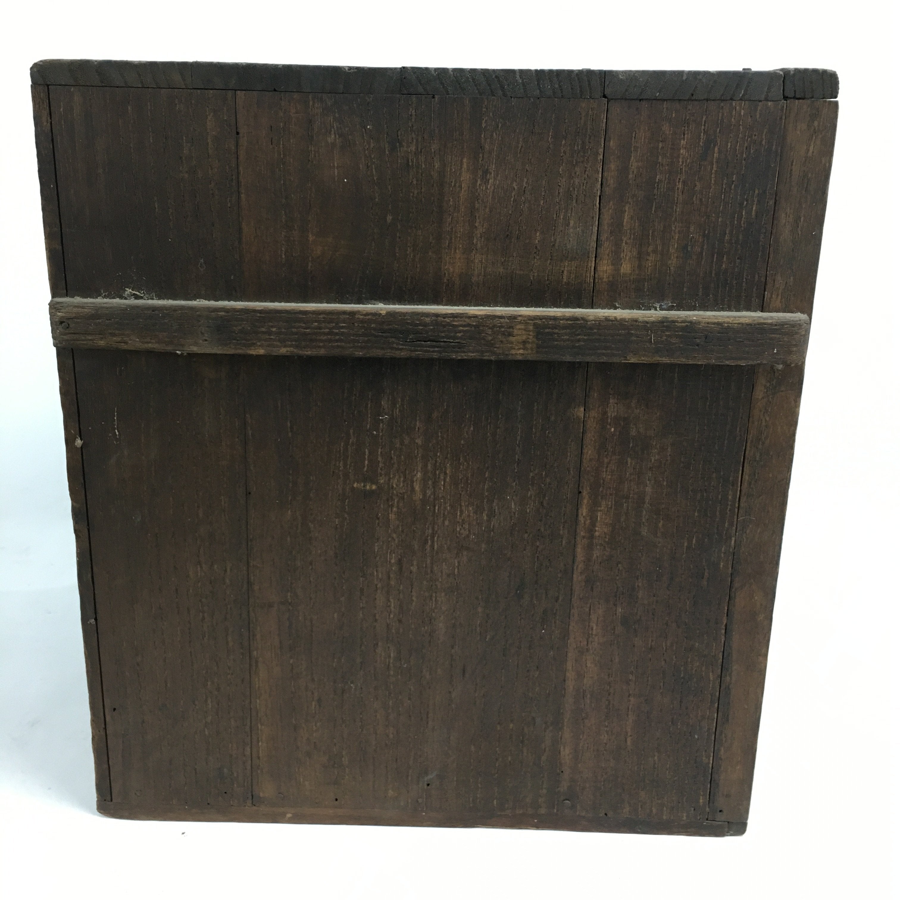 Japanese Wooden Storage Box Pottery Vtg Hako Inside 29x28.3x31.7cm WB834