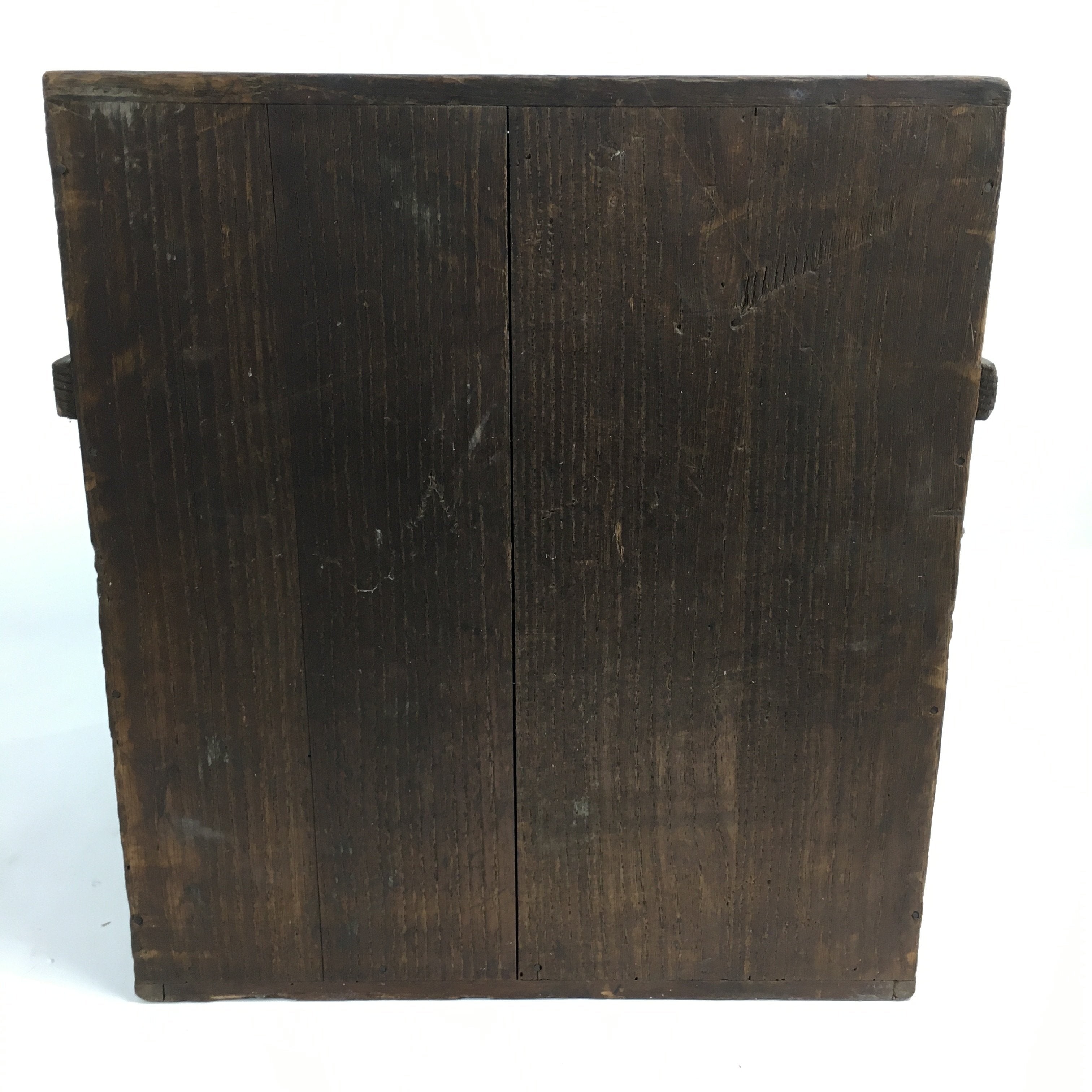 Japanese Wooden Storage Box Pottery Vtg Hako Inside 29x28.3x31.7cm WB834