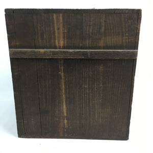 Japanese Wooden Storage Box Pottery Vtg Hako Inside 29x28.3x31.7cm WB834