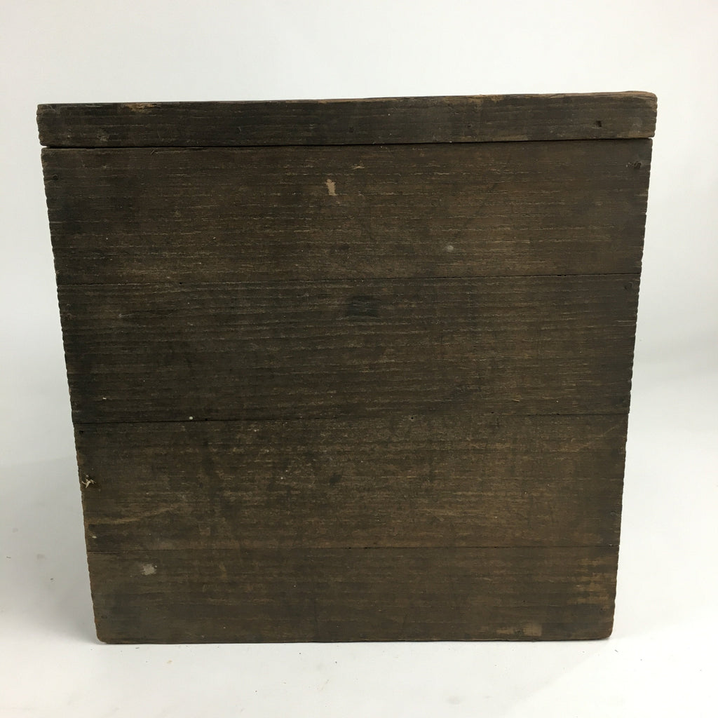 Japanese Wooden Storage Box Pottery Vtg Hako Inside 29x28.3x31.7cm WB834