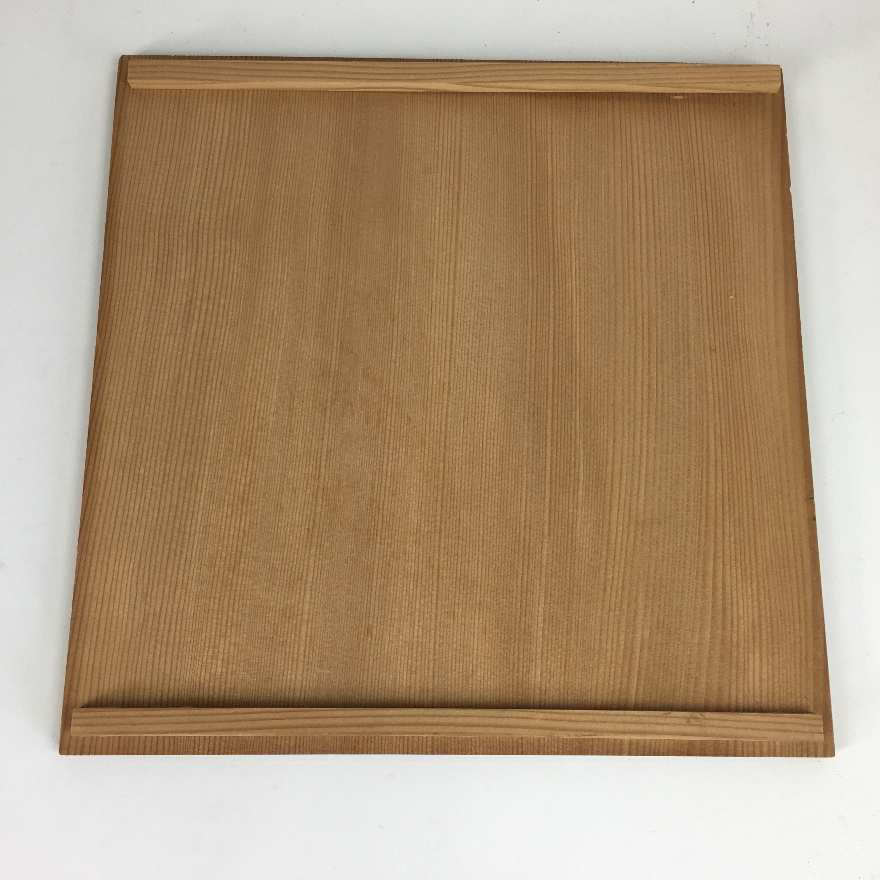 Japanese Wooden Storage Box Pottery Vtg Hako Inside 32.7x32.7x5.5cm WB792