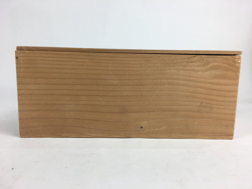 Japanese Wooden Storage Box Pottery Vtg Hako Inside 33x12.8x12.8 cm WB825