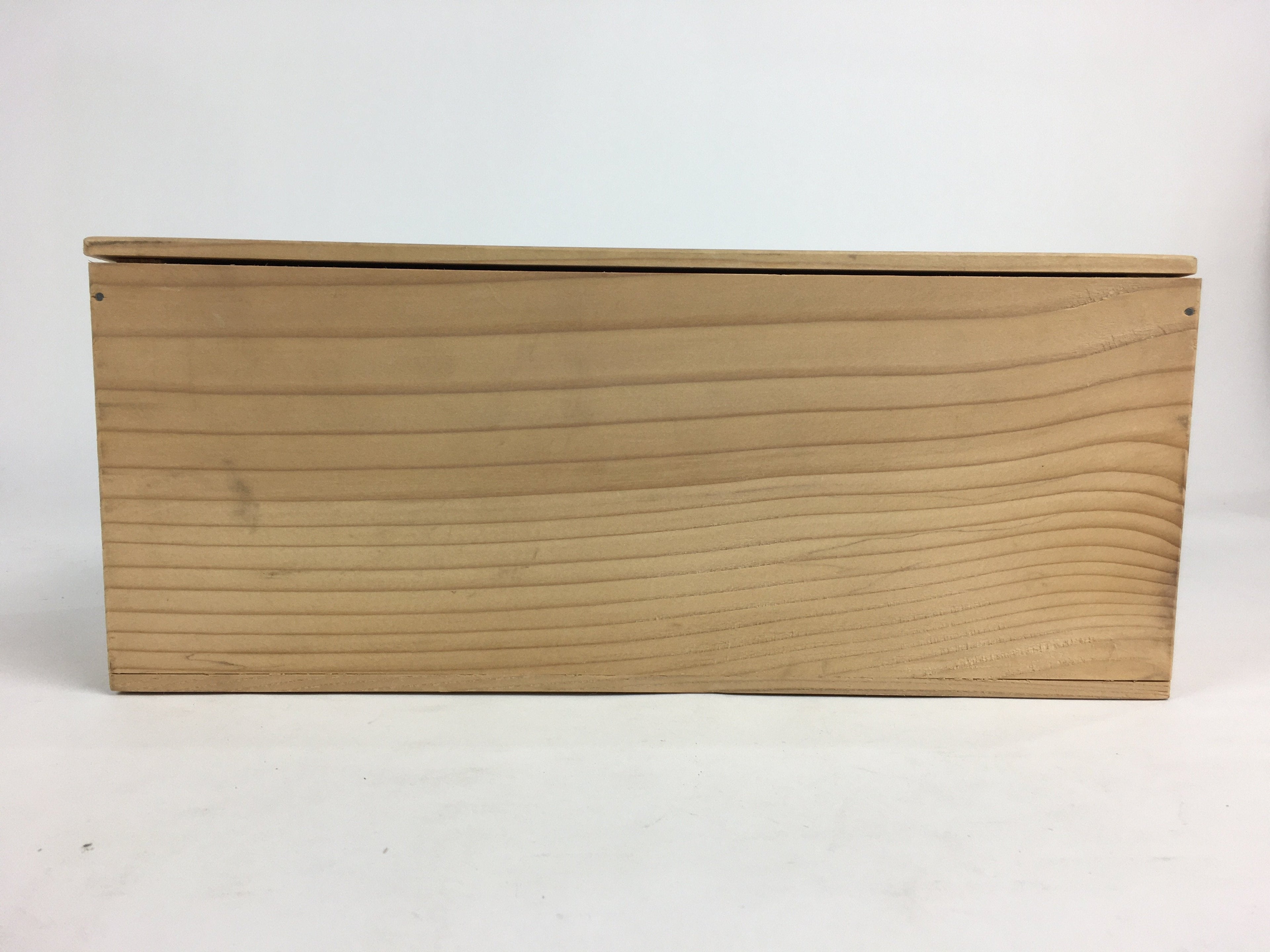Japanese Wooden Storage Box Pottery Vtg Hako Inside 33x12.8x12.8 cm WB825