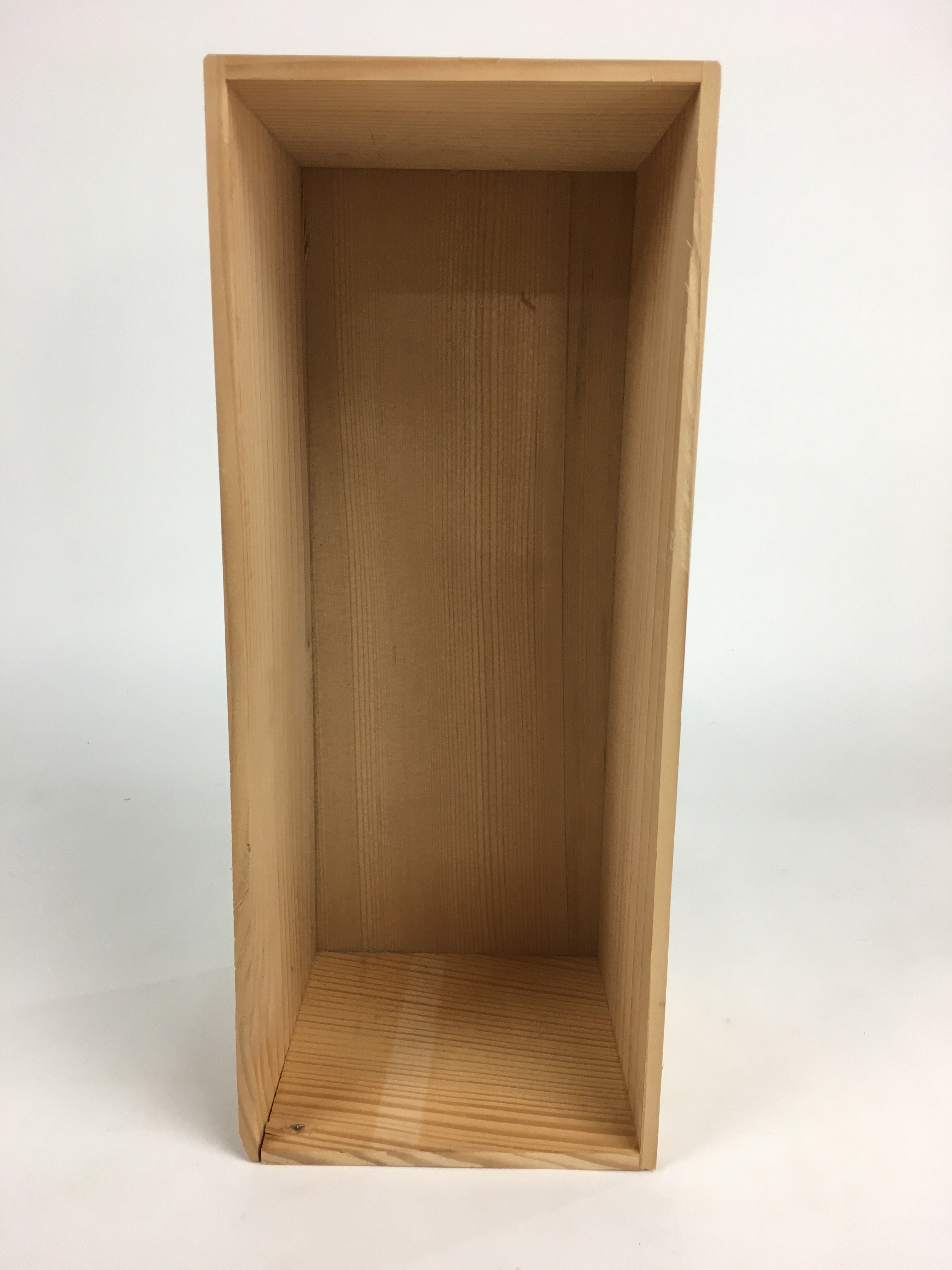 Japanese Wooden Storage Box Pottery Vtg Hako Inside 33x12.8x12.8 cm WB825