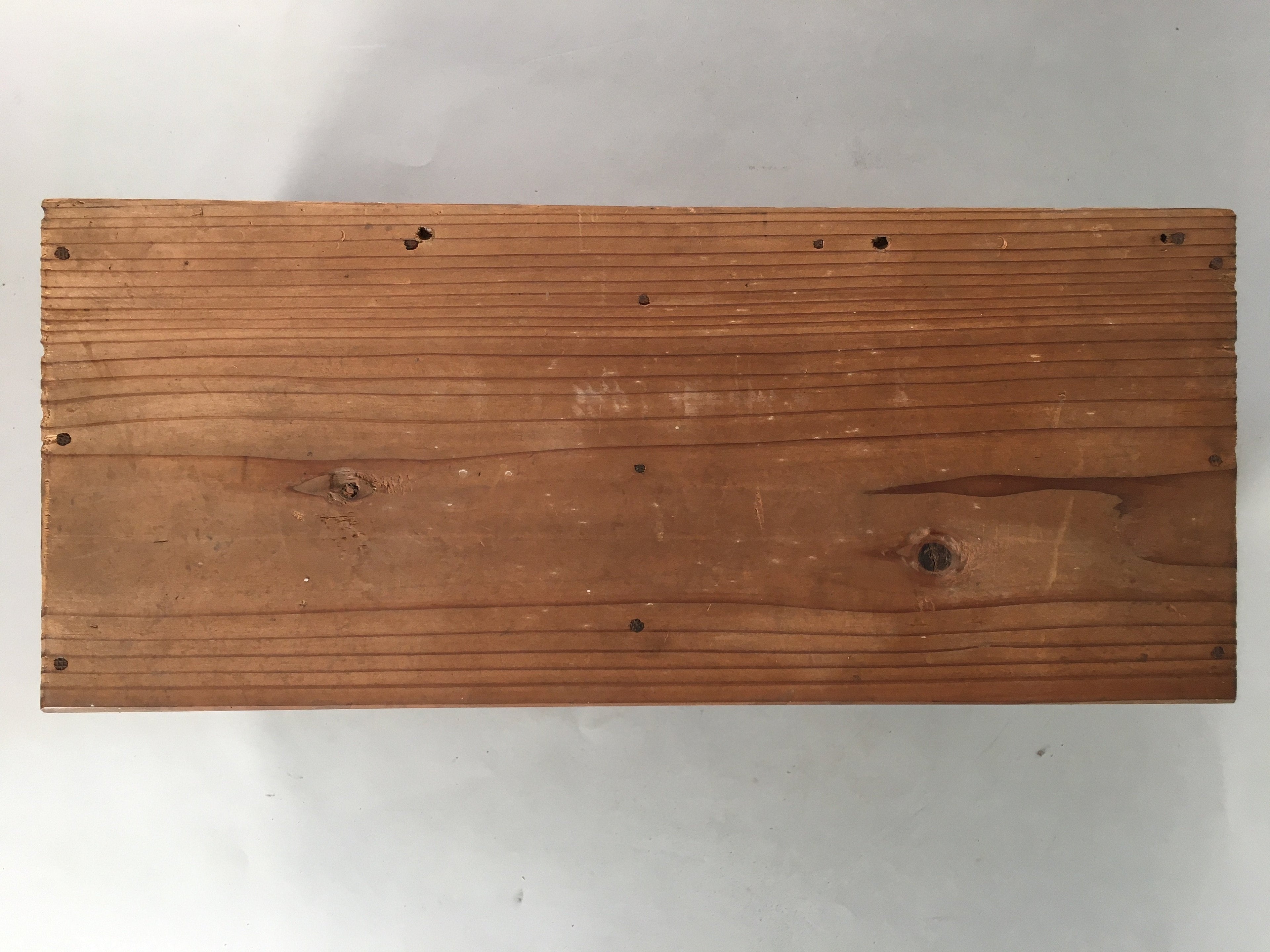 Japanese Wooden Storage Box Pottery Vtg Hako Inside 37x16.5x15cm WB765