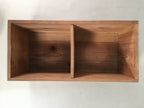 Japanese Wooden Storage Box Pottery Vtg Hako Inside 37x16.5x15cm WB765