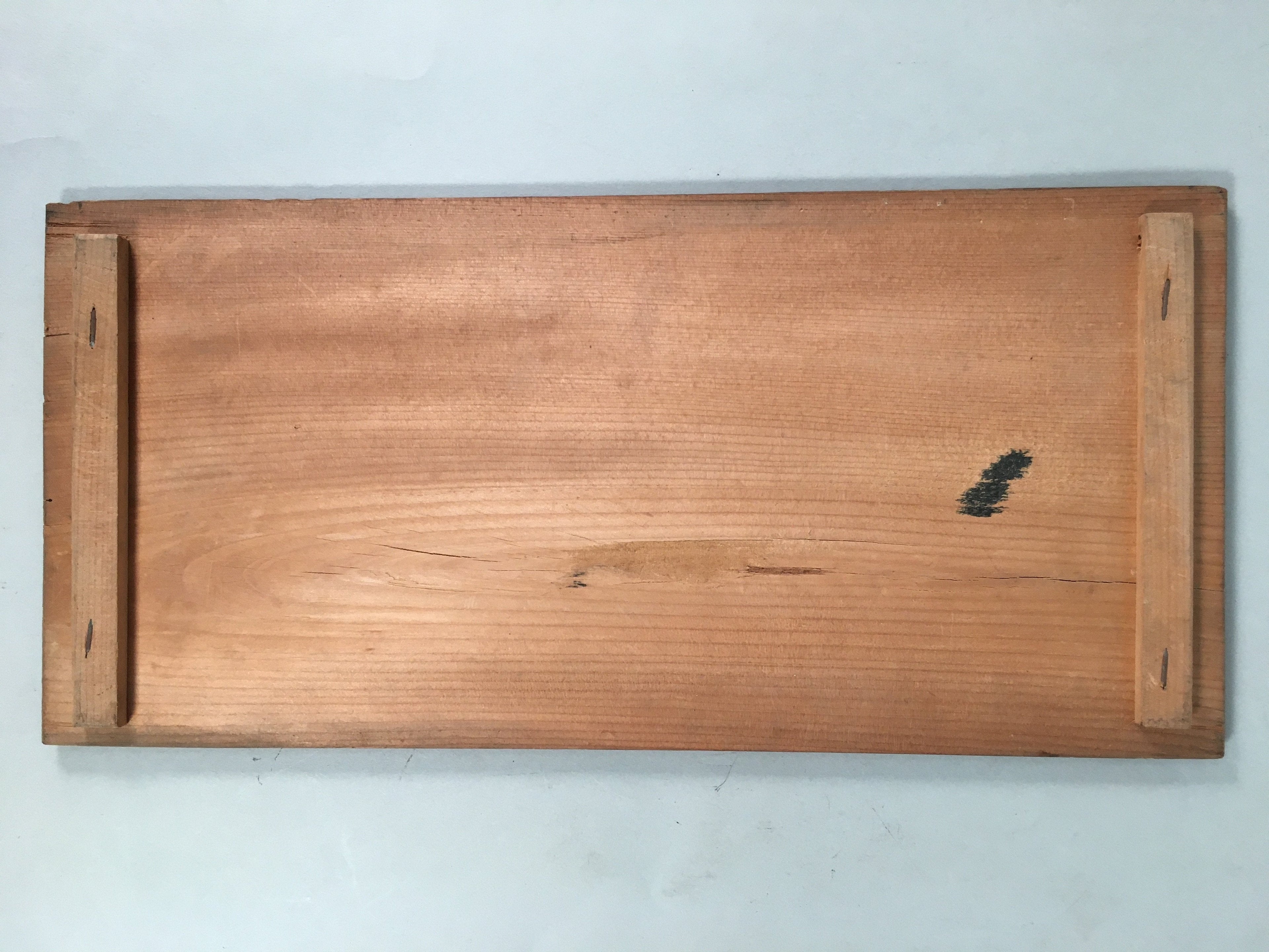 Japanese Wooden Storage Box Pottery Vtg Hako Inside 37x16.5x15cm WB765