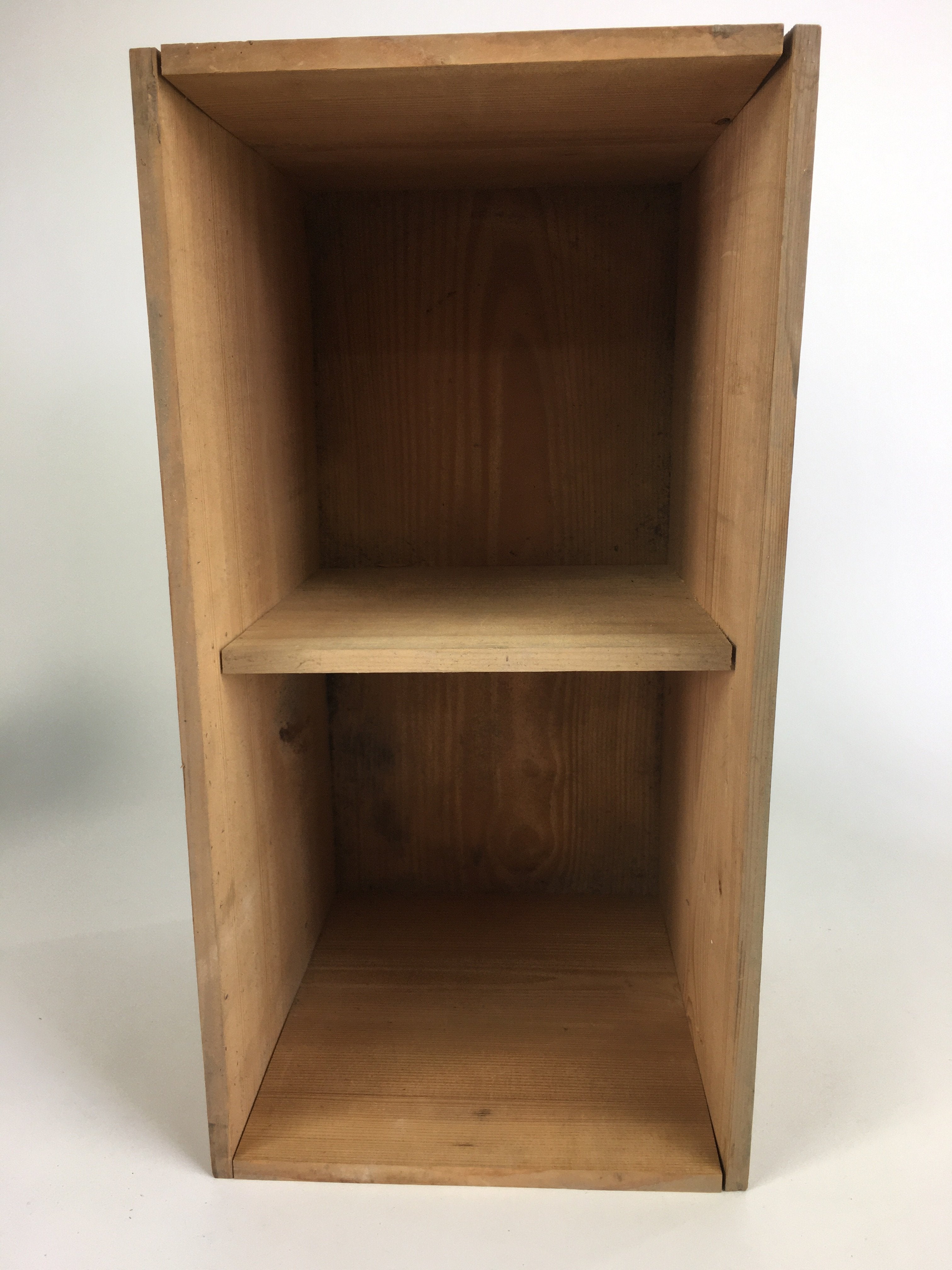 Japanese Wooden Storage Box Pottery Vtg Hako Inside 41x20.5x23.7cm WB788