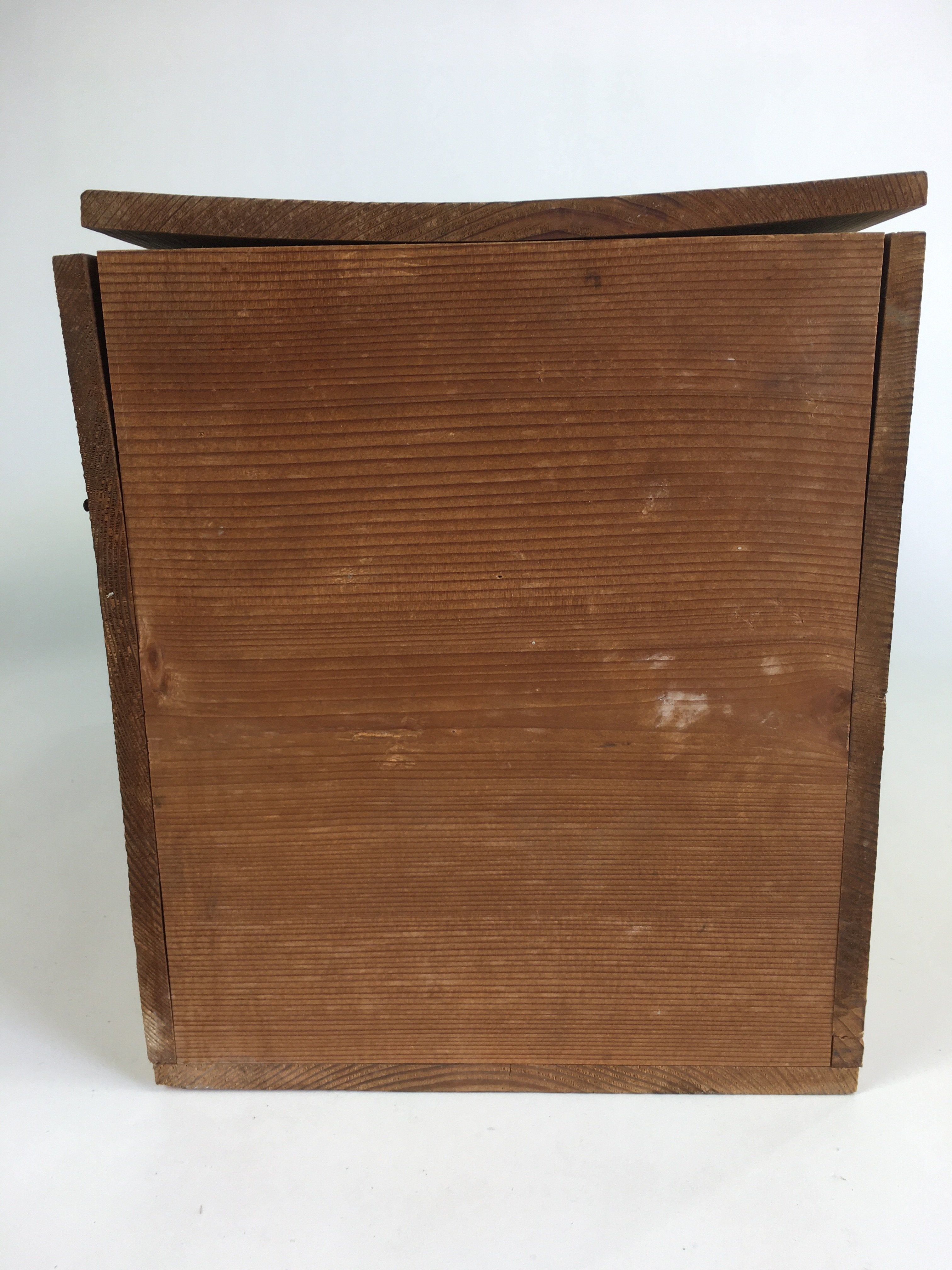 Japanese Wooden Storage Box Pottery Vtg Hako Inside 41x20.5x23.7cm WB788