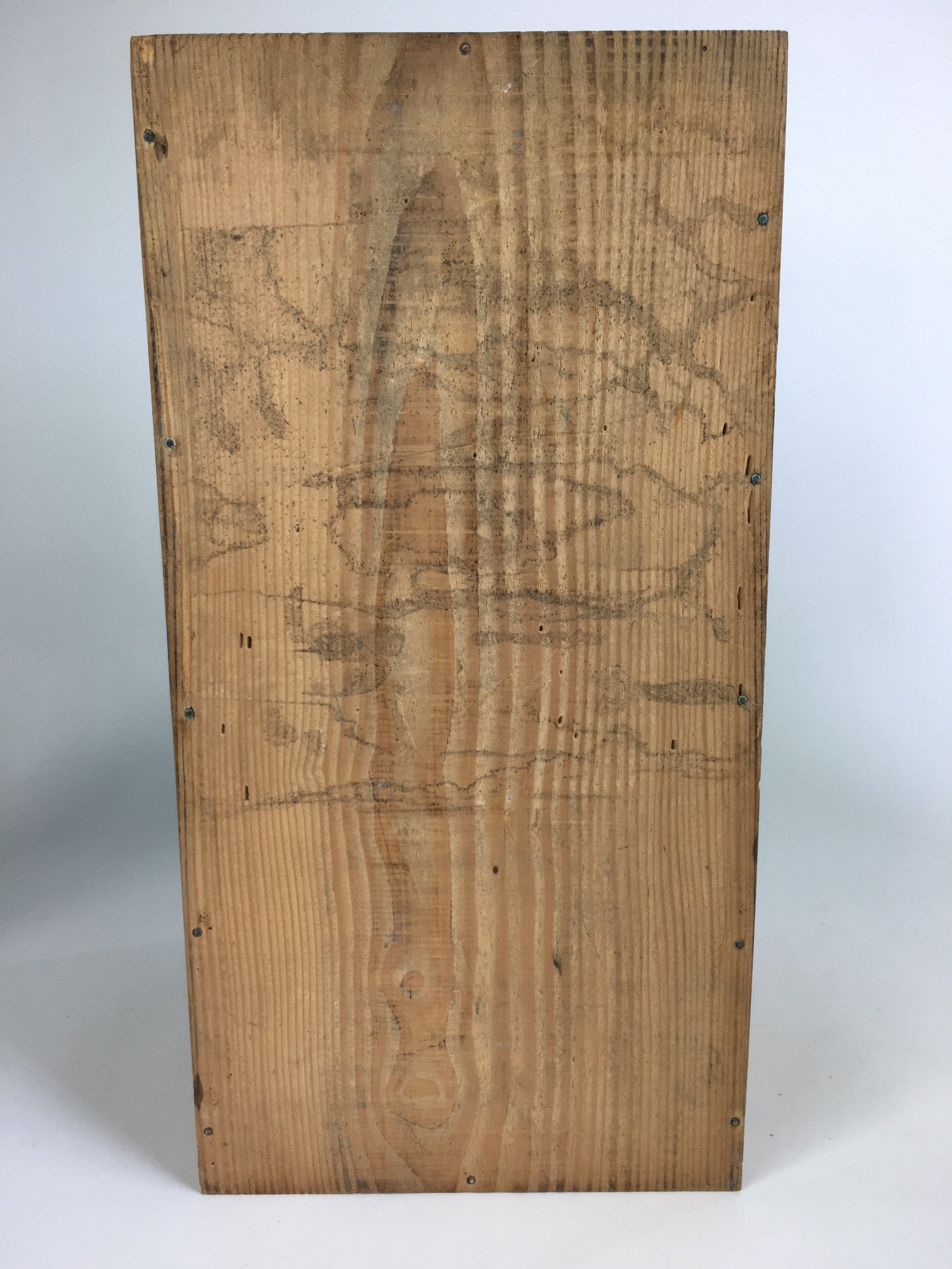 Japanese Wooden Storage Box Pottery Vtg Hako Inside 41x20.5x23.7cm WB788