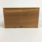 Japanese Wooden Storage Box Pottery Vtg Hako Inside 9.3x16.5x9 cm WB818
