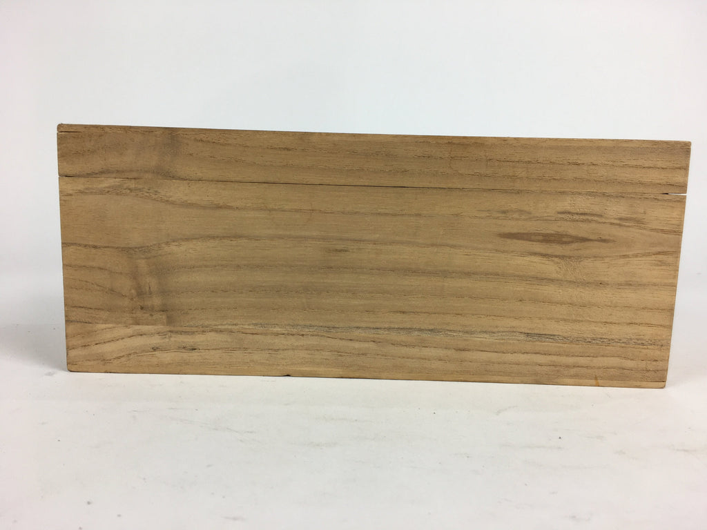 Japanese Wooden Storage Box Pottery Vtg Hako Inside 9.5x25.2x8.1cm WB817