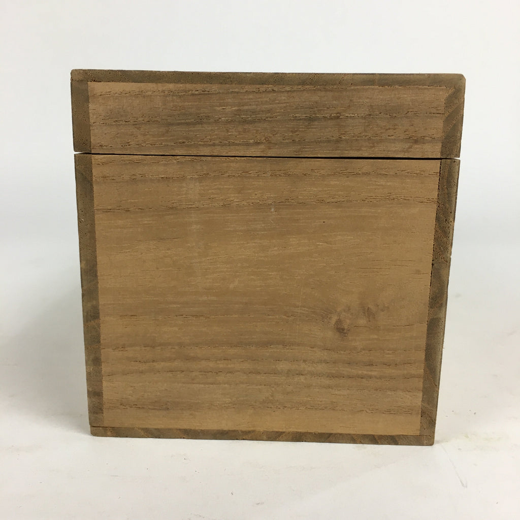 Japanese Wooden Storage Box Pottery Vtg Hako Inside 9.5x25.2x8.1cm WB817