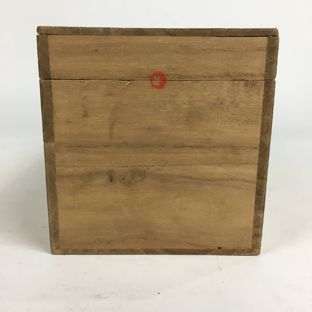 Japanese Wooden Storage Box Pottery Vtg Hako Inside 9.5x25.2x8.1cm WB817