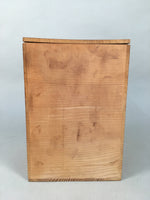 Japanese Wooden Storage Box Pottery Vtg Hako Inside17x17x25.2cm WB770