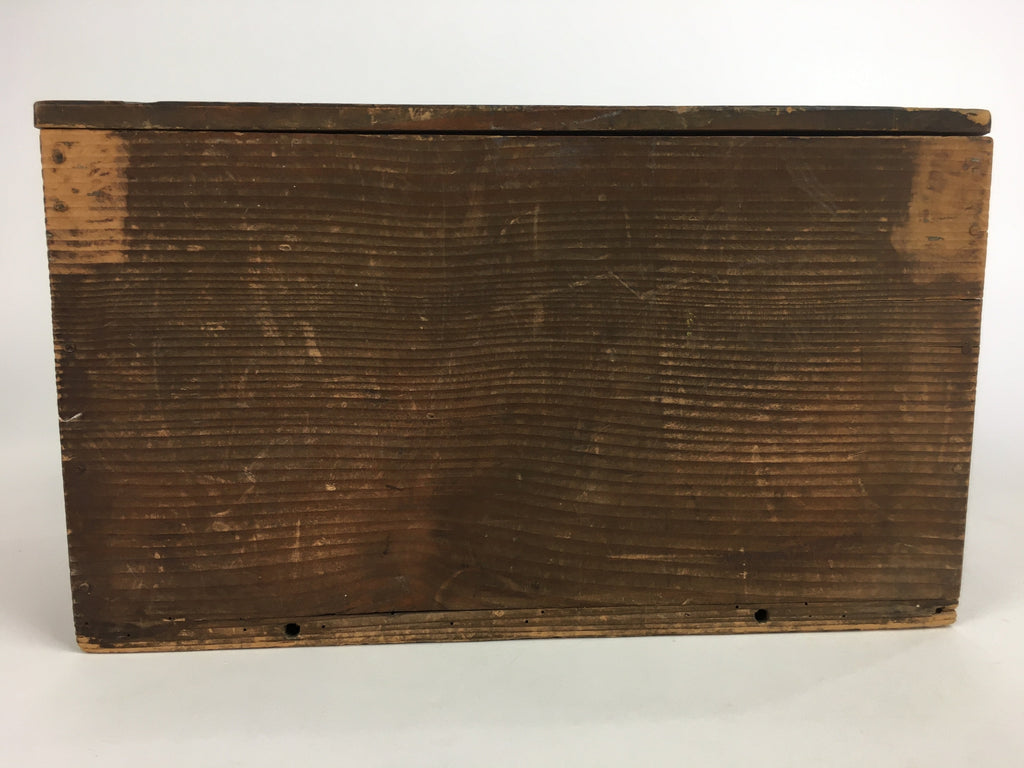 Japanese Wooden Storage Box Pottery Vtg Hako Inside30.5x15x17cm WB800