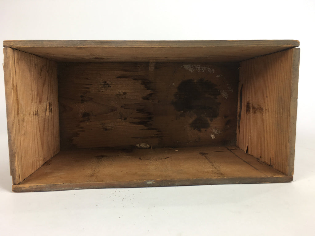 Japanese Wooden Storage Box Pottery Vtg Hako Inside30.5x15x17cm WB800