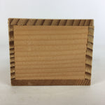 Japanese Wooden Storage Box Pottery Vtg Small Hako Inside 7.1x 6.8x5.2cm WB804
