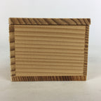 Japanese Wooden Storage Box Pottery Vtg Small Hako Inside 7.1x 6.9x5.4cm WB807