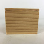 Japanese Wooden Storage Box Pottery Vtg Small Hako Inside 7.1x 6.9x5.4cm WB807