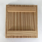 Japanese Wooden Storage Box Pottery Vtg Small Hako Inside 7.1x 6.9x5.4cm WB807