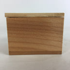 Japanese Wooden Storage Box Pottery Vtg Small Hako Inside 7.2 x 7 x 5 cm WB803