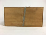 Japanese Wooden Storage Box Vtg Hako 2 Section Inside 31.5x31.5x14cm WB823