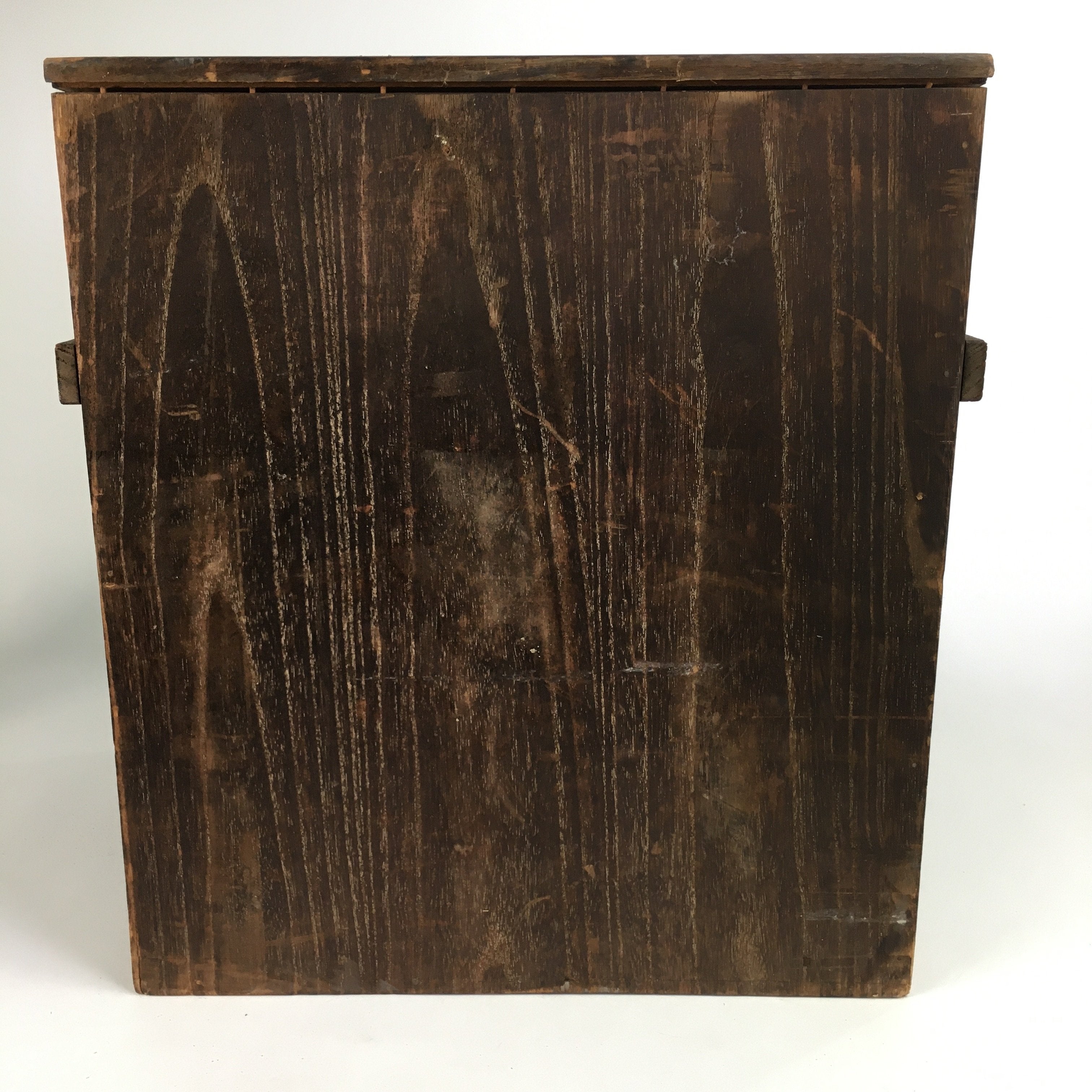 Japanese Wooden Storage Box Vtg Hako Slide Panel inside 41.7x38x31cm WB795