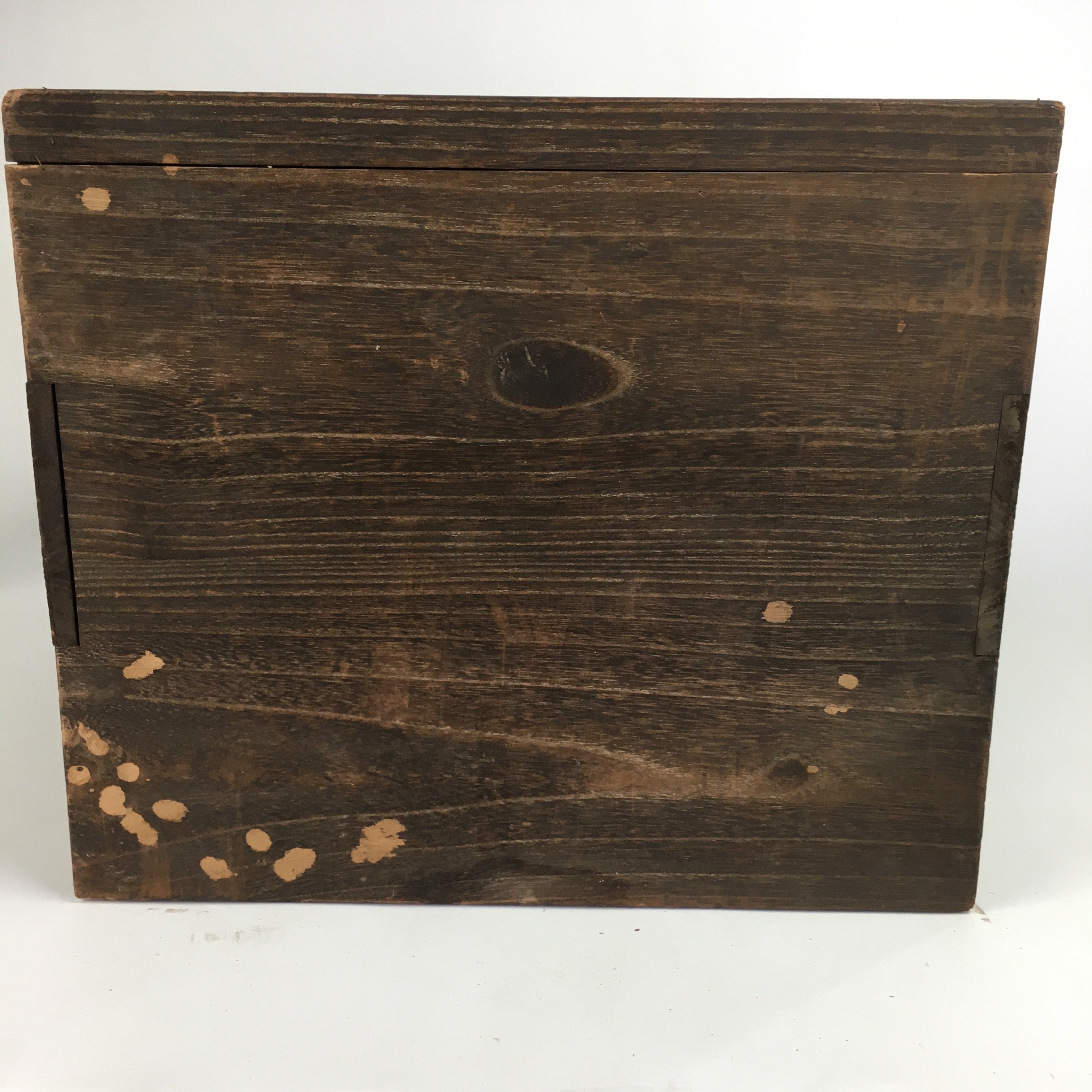 Japanese Wooden Storage Box Vtg Hako Slide Panel inside 41.7x38x31cm WB795