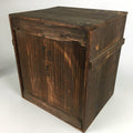 Japanese Wooden Storage Box Vtg Hako Slide Panel inside 41.7x38x31cm WB795