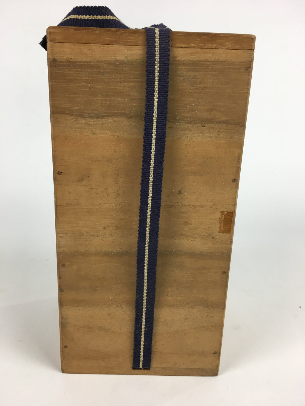 Japanese Wooden Storage Box Vtg Pottery Hako Inside 10.4x10.5x22.5cm WB842