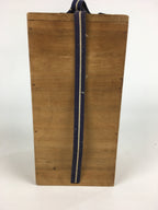 Japanese Wooden Storage Box Vtg Pottery Hako Inside 10.4x10.5x22.5cm WB842