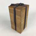 Japanese Wooden Storage Box Vtg Pottery Hako Inside 10.4x10.5x22.5cm WB842