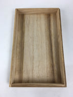 Japanese Wooden Storage Box Vtg Pottery Hako Inside 10.5x8.3x2cm WB901