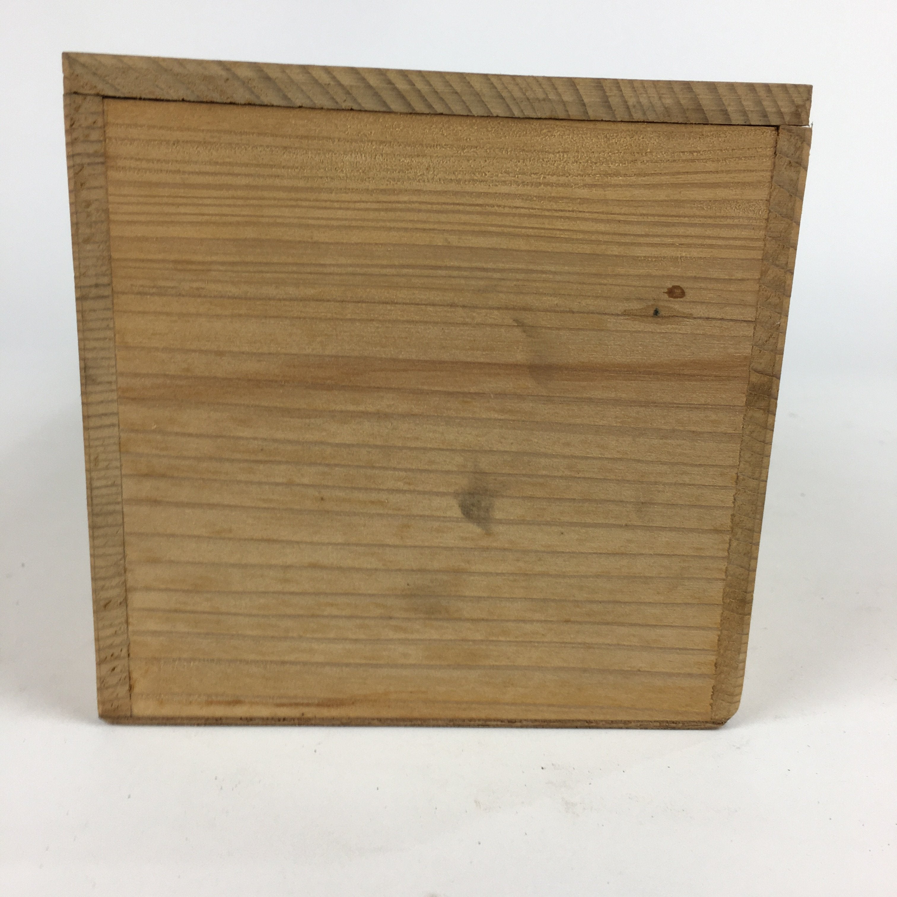 Japanese Wooden Storage Box Vtg Pottery Hako Inside 10.7x28.9x10.7cm WB860