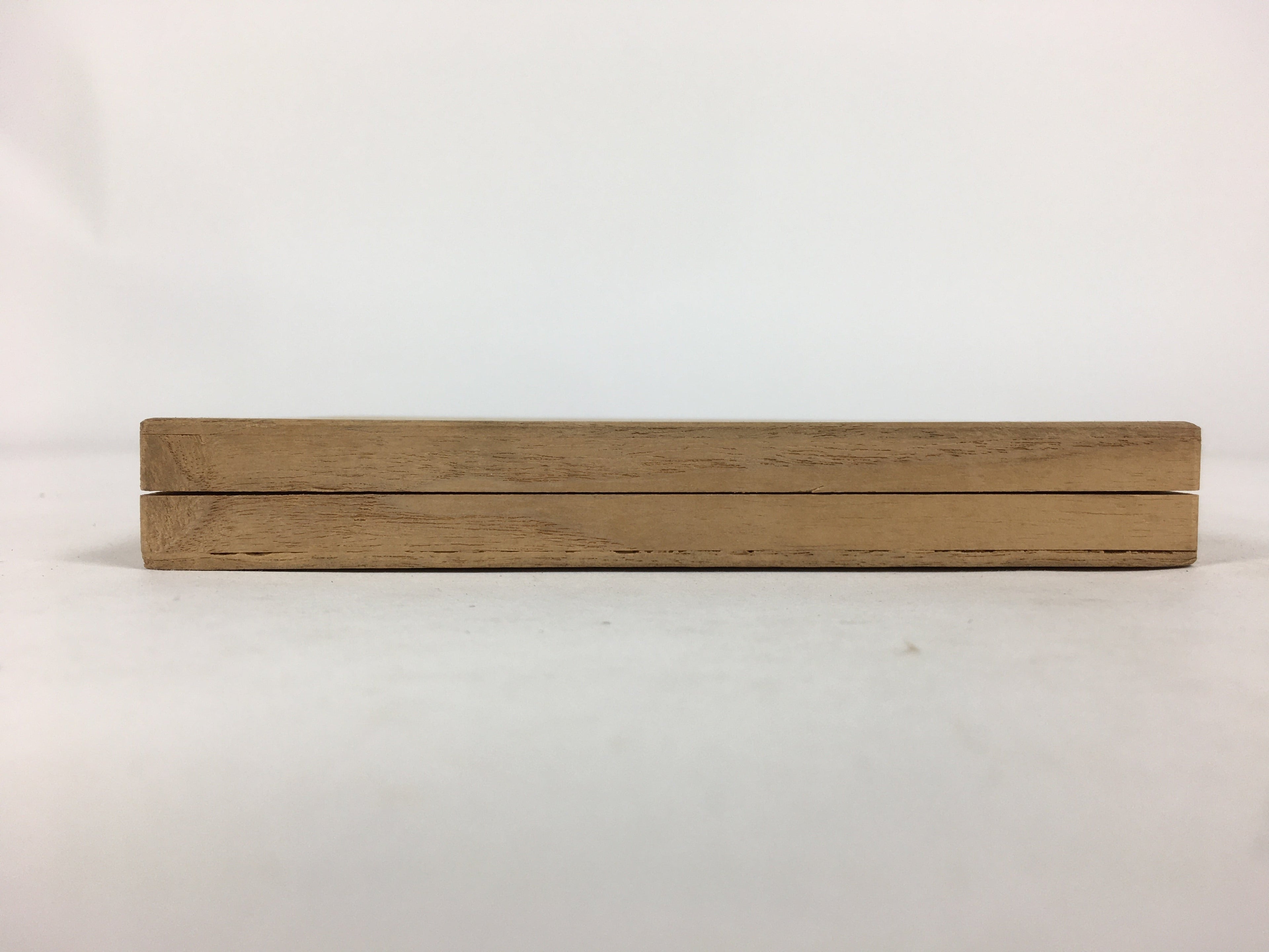 Japanese Wooden Storage Box Vtg Pottery Hako Inside 10x13.2x0.7cm WB913