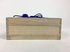Japanese Wooden Storage Box Vtg Pottery Hako Inside 11.6x18.8x2.9cm WB889